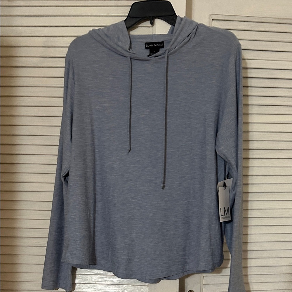 Women's Blue Hoodie Sweatshirt